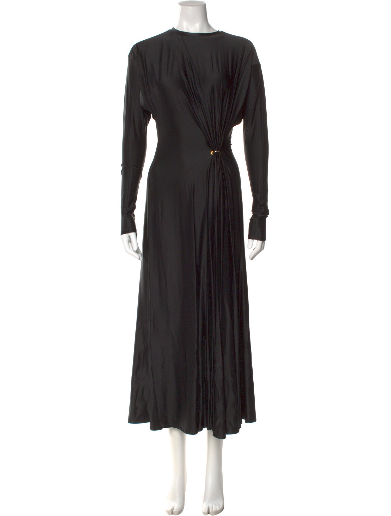 Paco Rabanne Crew Neck Long Dress