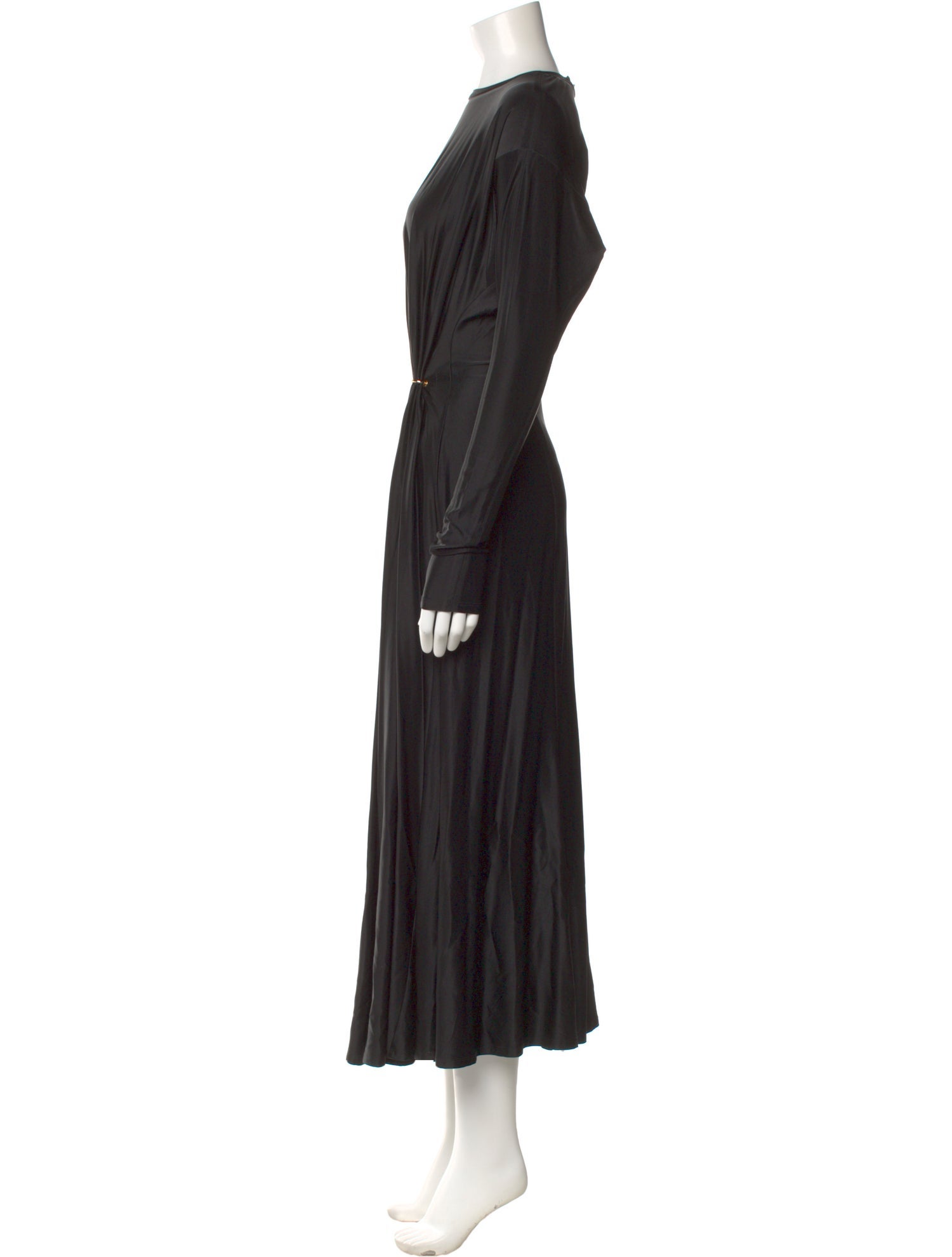 Paco Rabanne Crew Neck Long Dress
