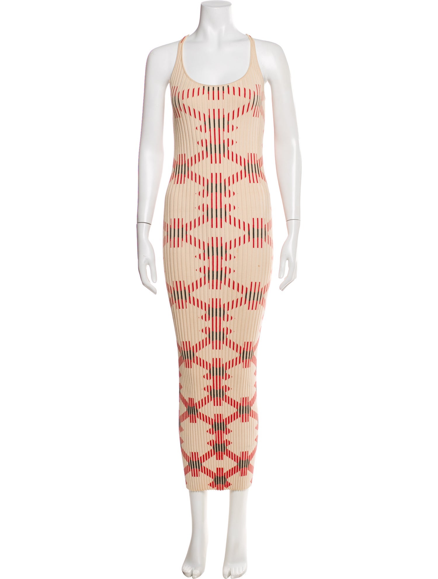 Paco Rabanne Square Neckline Long Dress