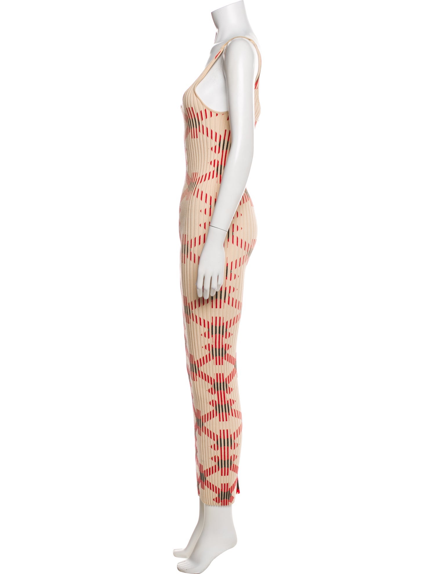 Paco Rabanne Square Neckline Long Dress