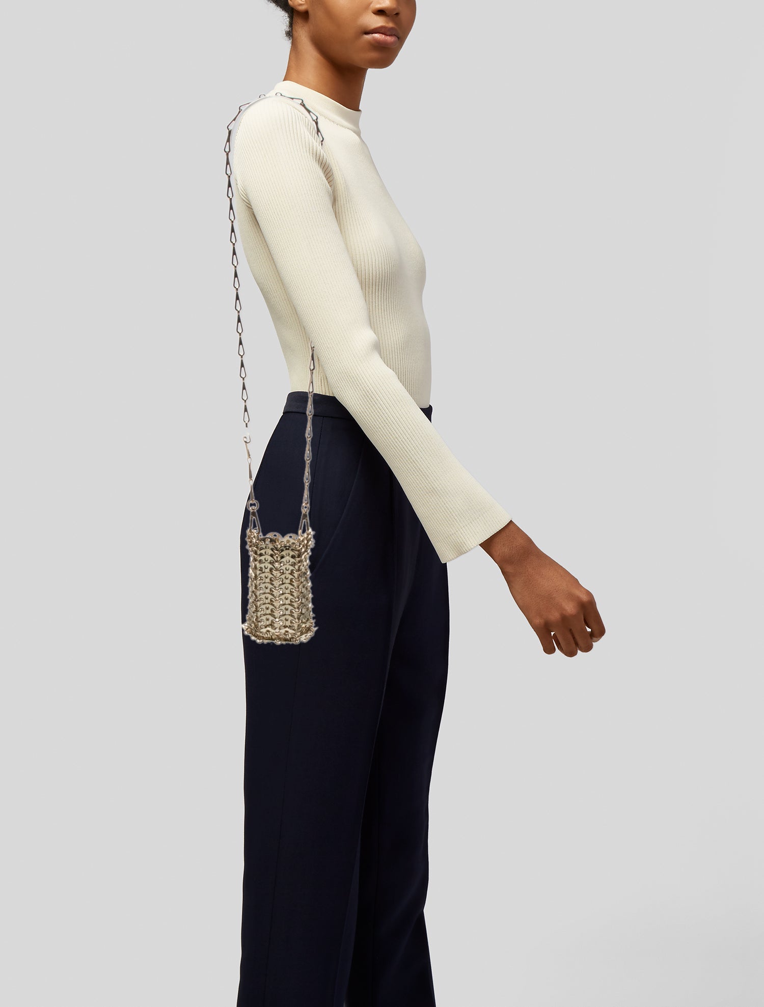 Paco Rabanne Metal Shoulder Bag