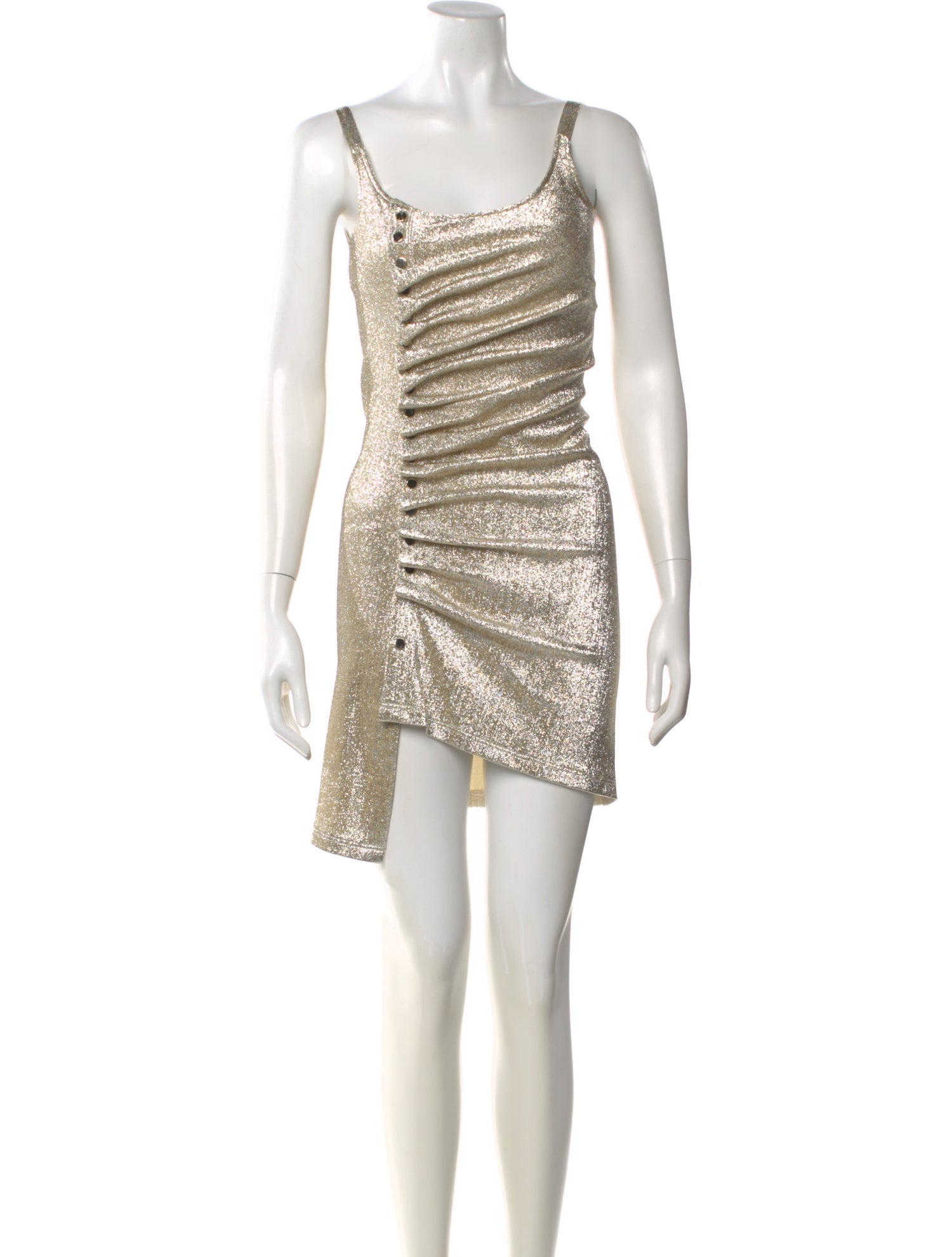 Paco Rabanne Cowl Neck Mini Dress
