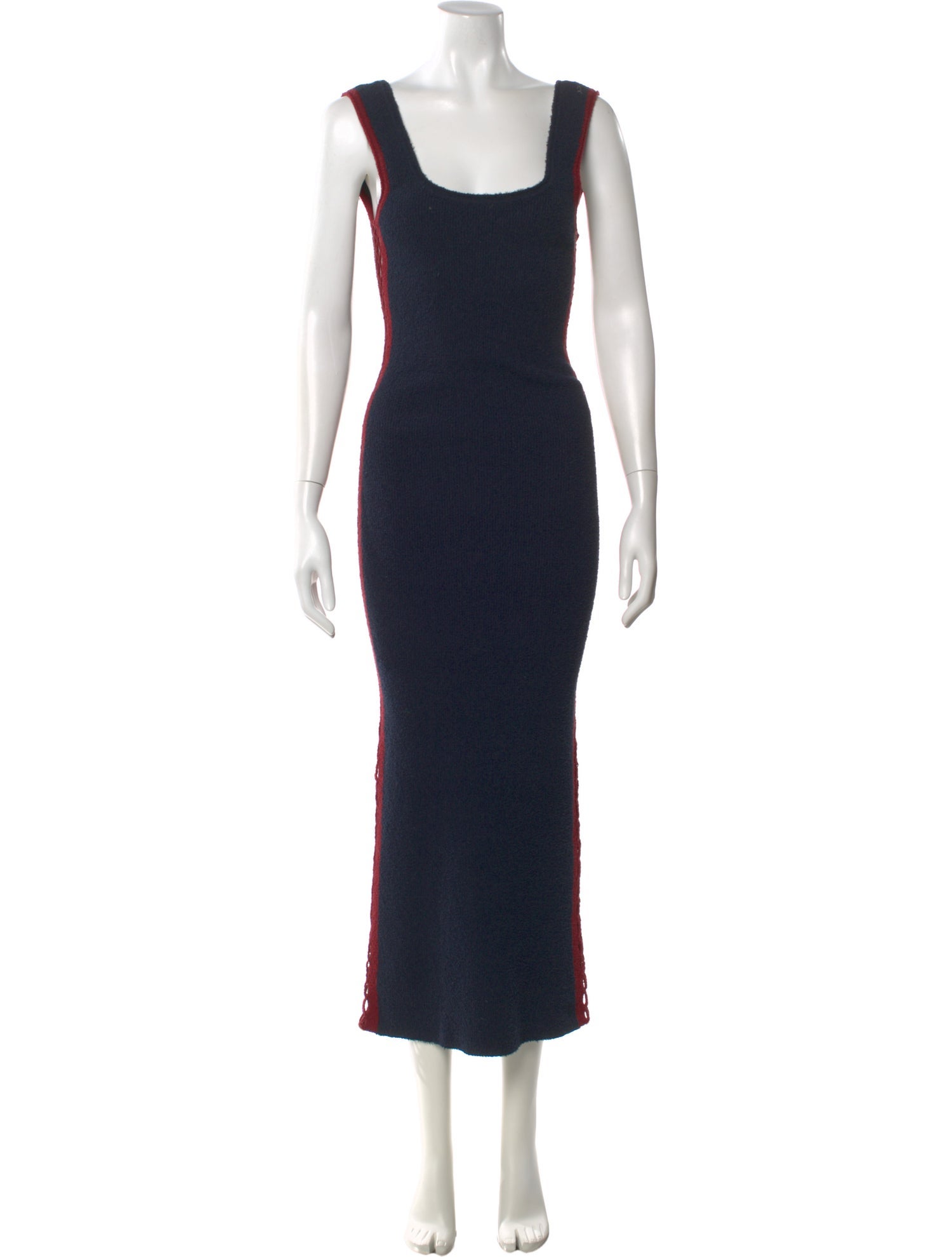 Paco Rabanne Square Neckline Long Dress