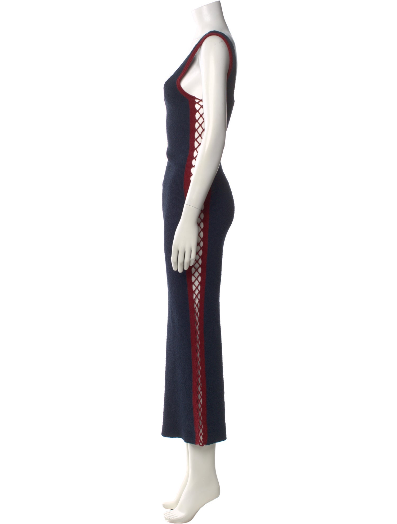 Paco Rabanne Square Neckline Long Dress