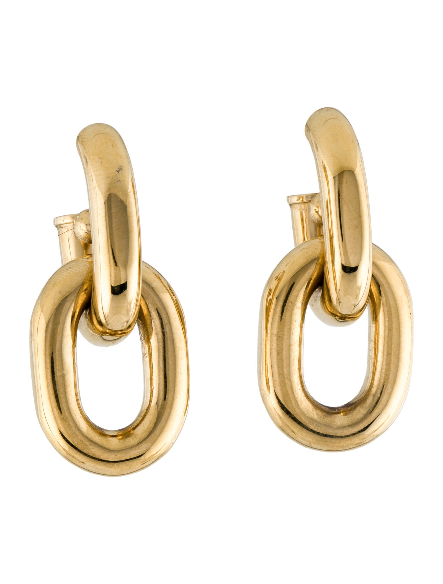 Paco Rabanne Double Link XL Drop Earrings