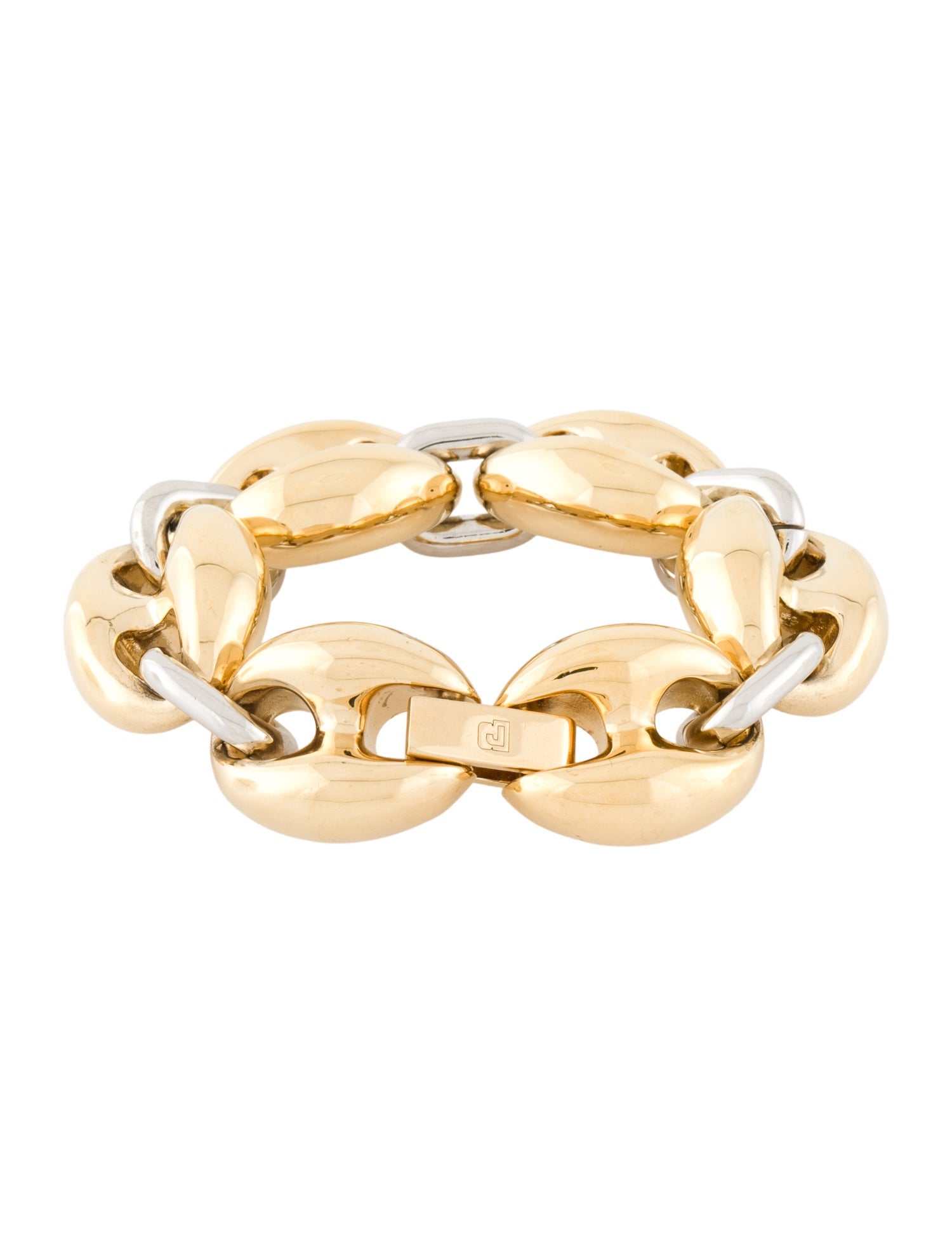 Paco Rabanne Two tone Eight Nano Link Bracelet