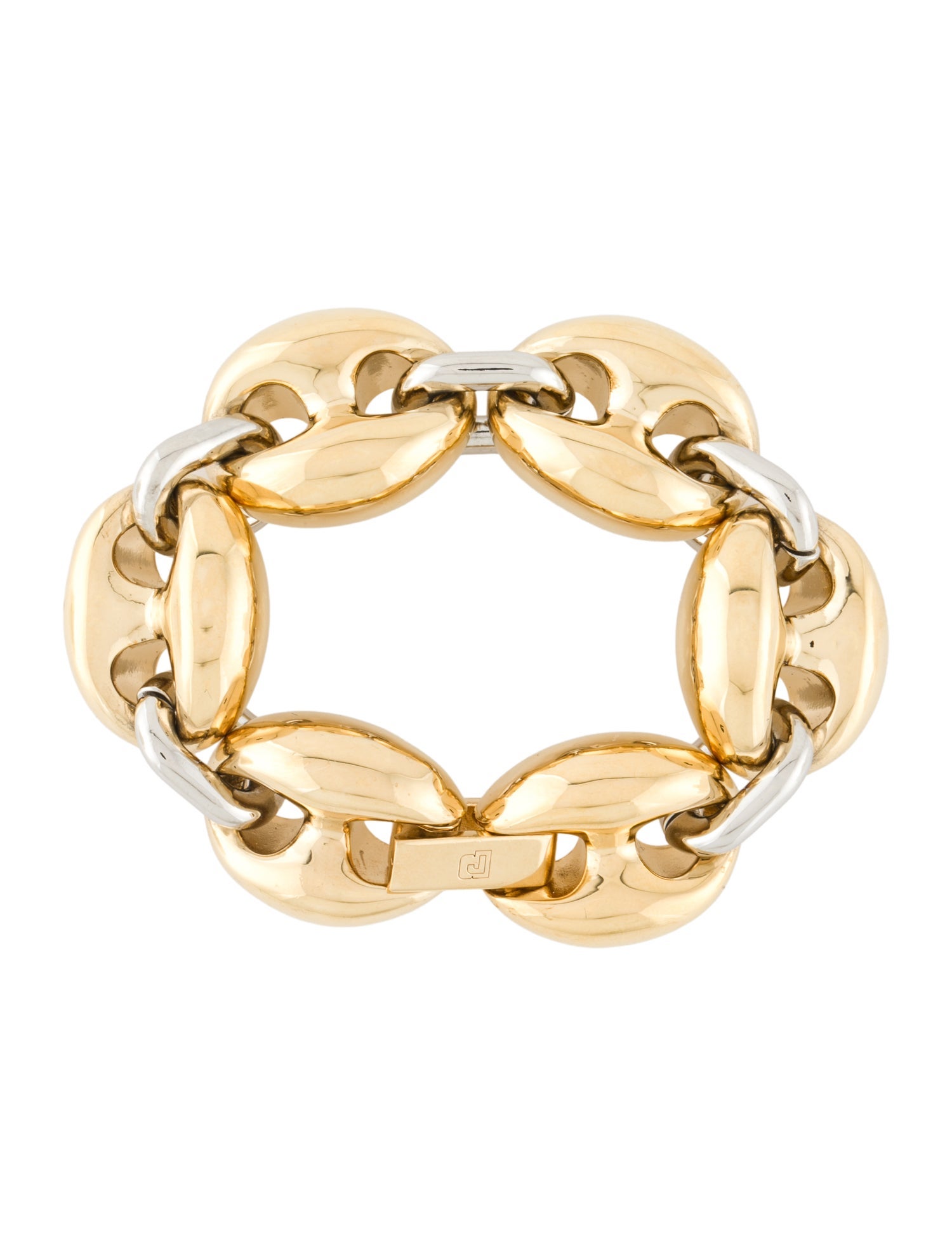 Paco Rabanne Two tone Eight Nano Link Bracelet
