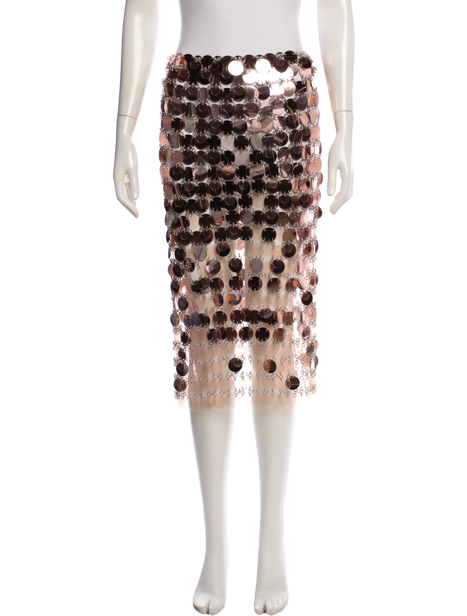 Paco Rabanne Sequin Midi Length Skirt