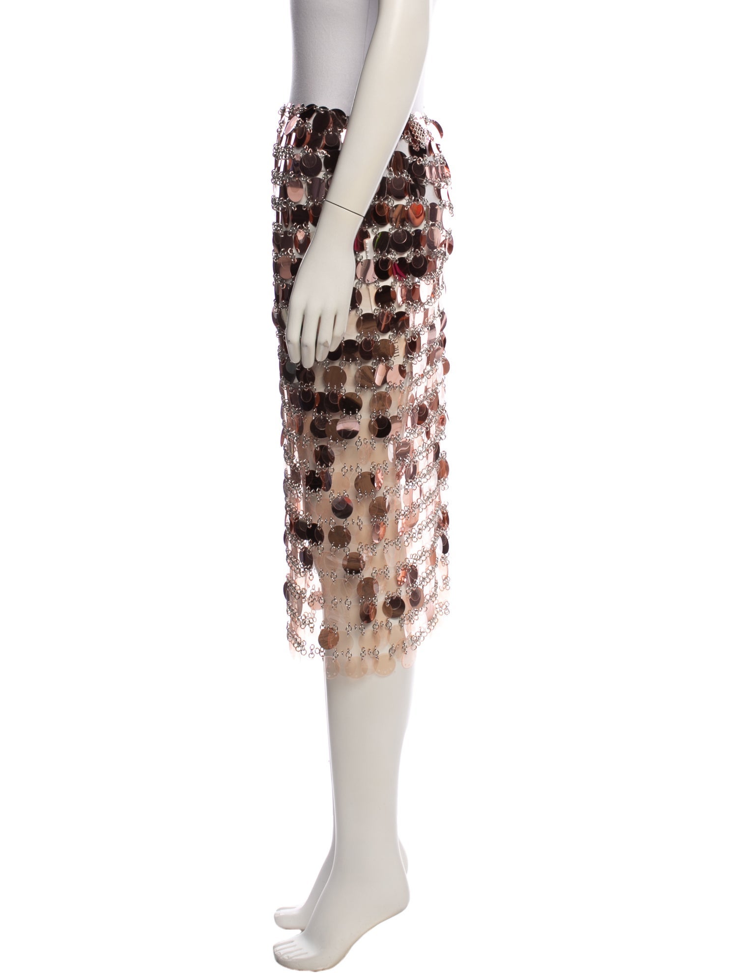 Paco Rabanne Sequin Midi Length Skirt
