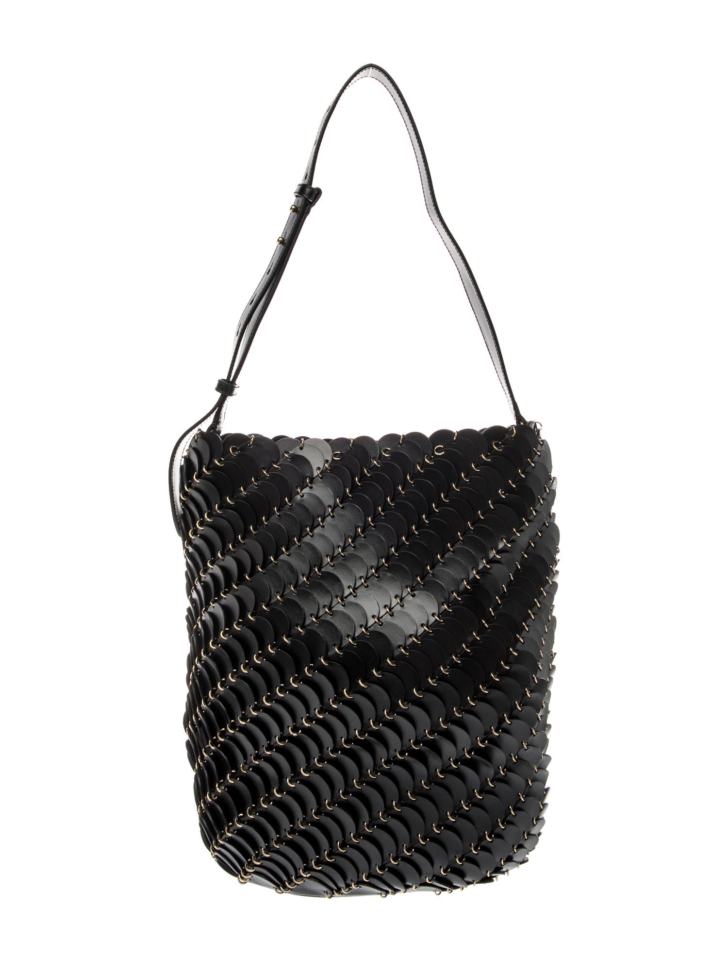 Paco Rabanne Leather Bucket Bag