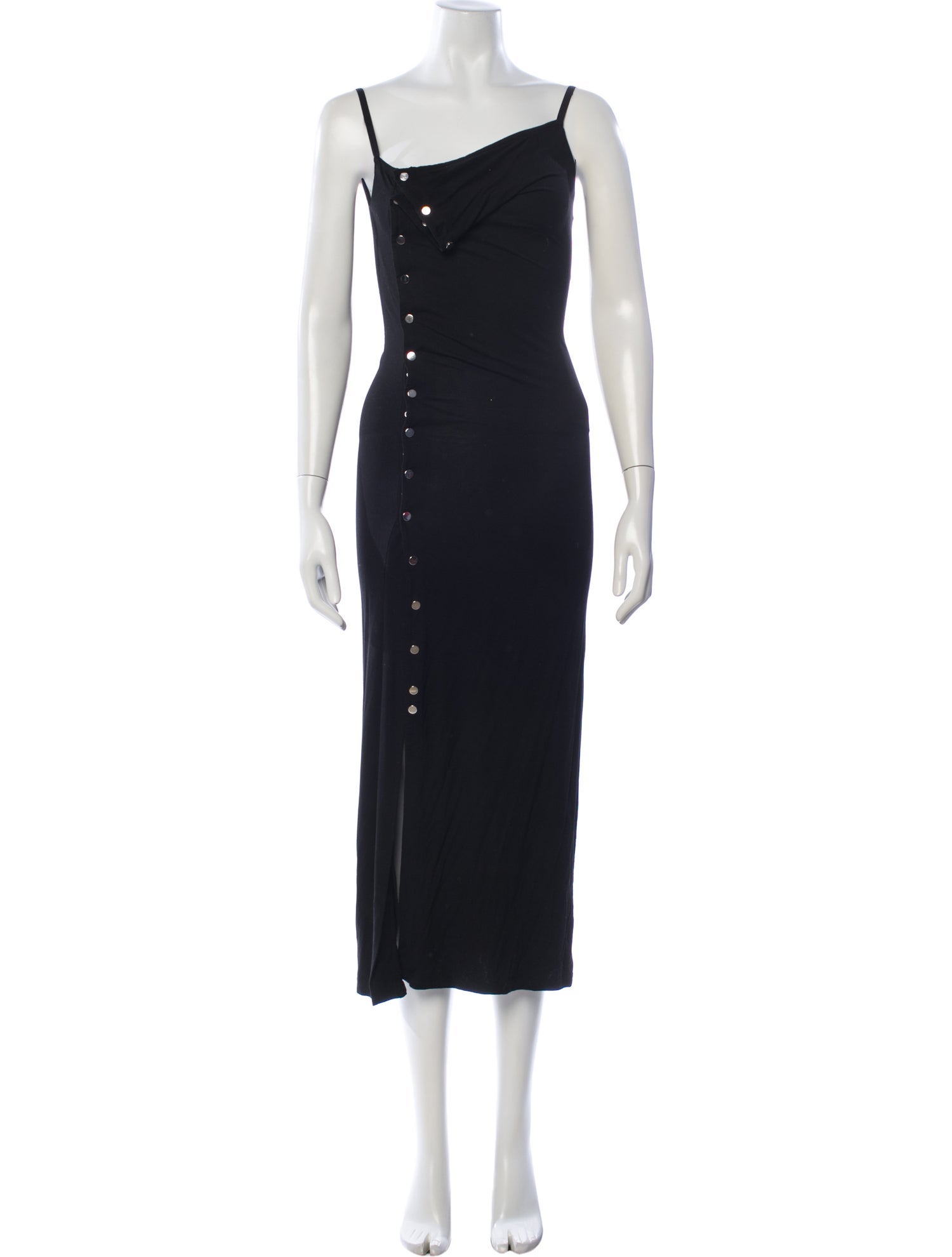 paco rabanne midi dress Paco Rabanne Floral Print Midi Length Dress w/ Tags - Grey Dresses, Clothing - WPC37690