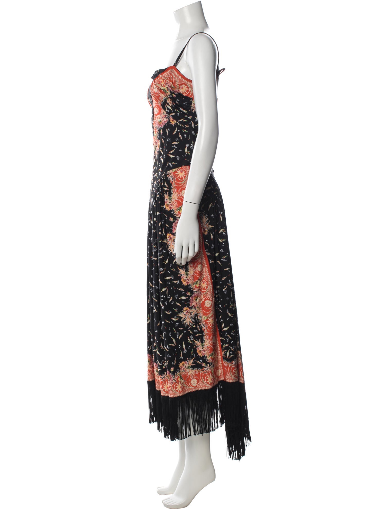 Paco Rabanne Floral Print Long Dress