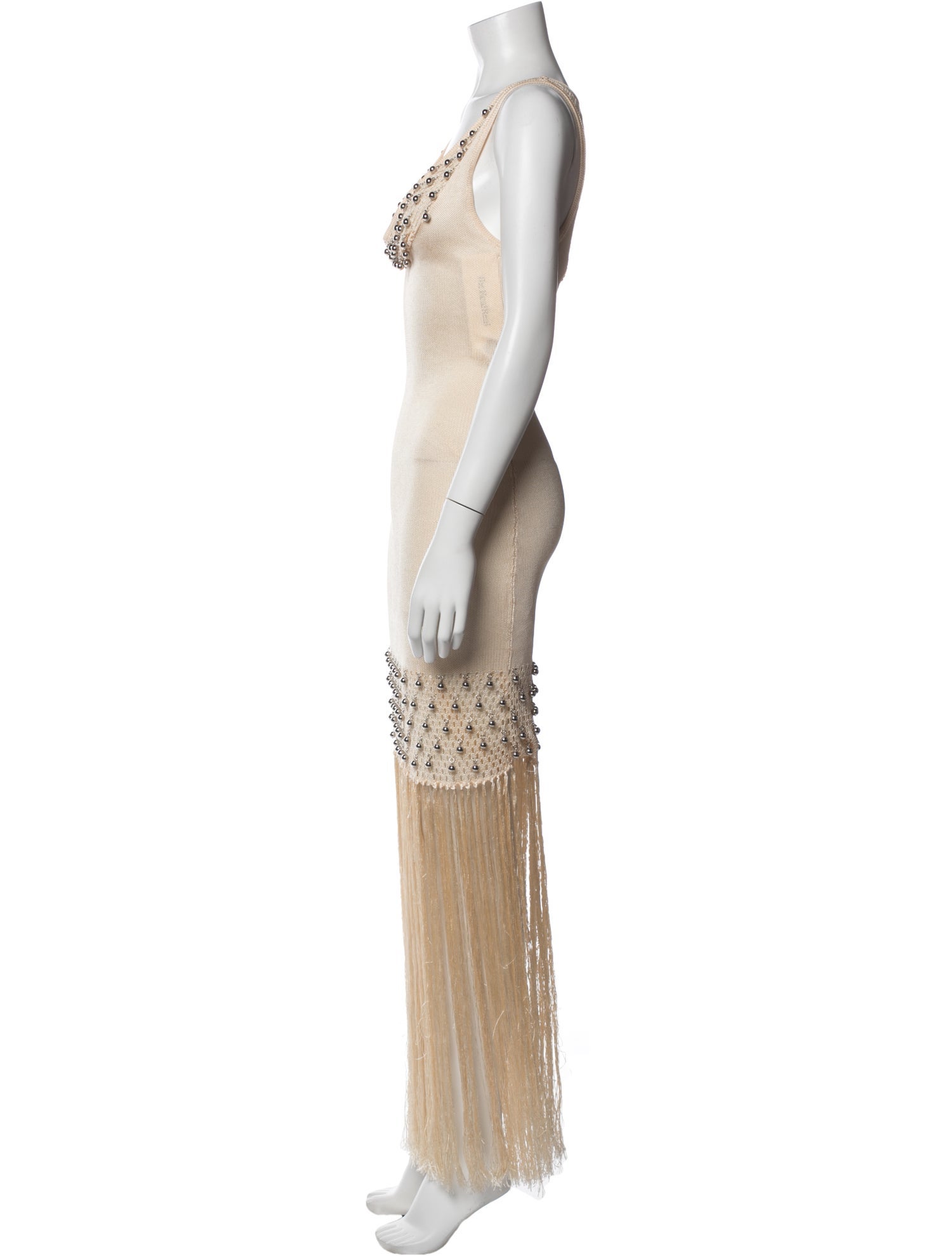 Paco Rabanne V-Neck Long Dress w/ Tags