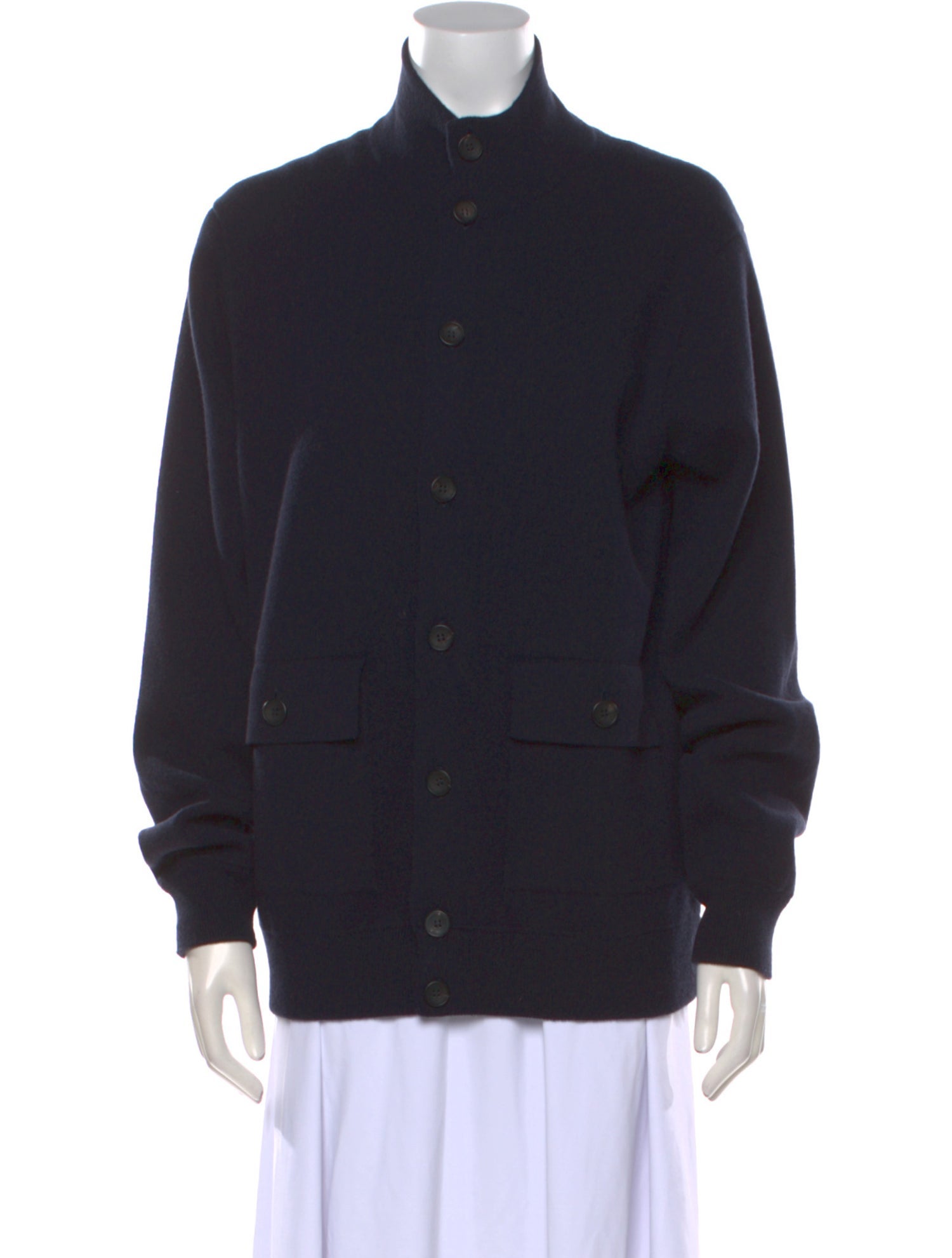 Salvatore Piccolo Merino Wool Mock Neck Sweater