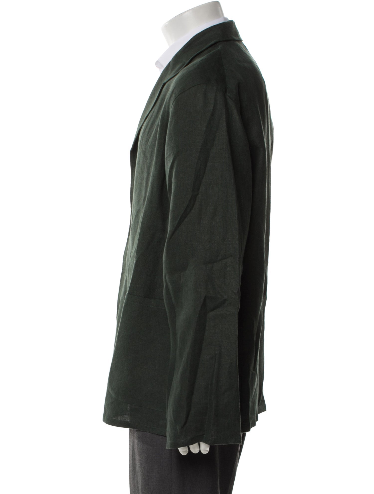 Salvatore Piccolo Linen Embroidered Accent Blazer