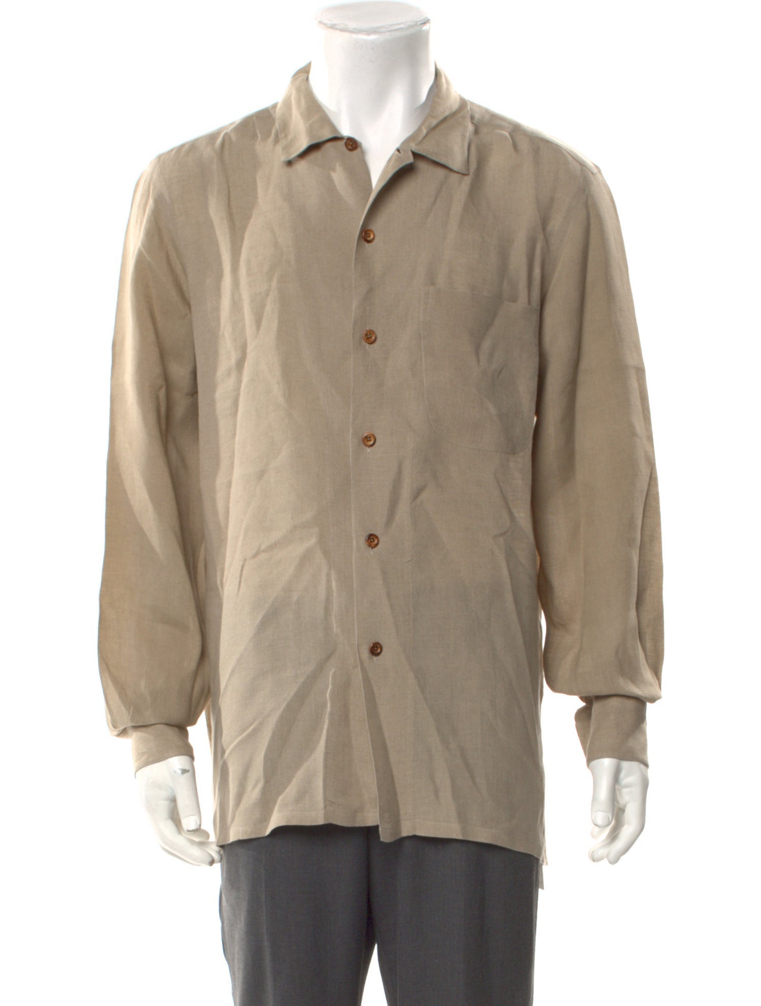 Salvatore Piccolo Linen Long Sleeve Shirt