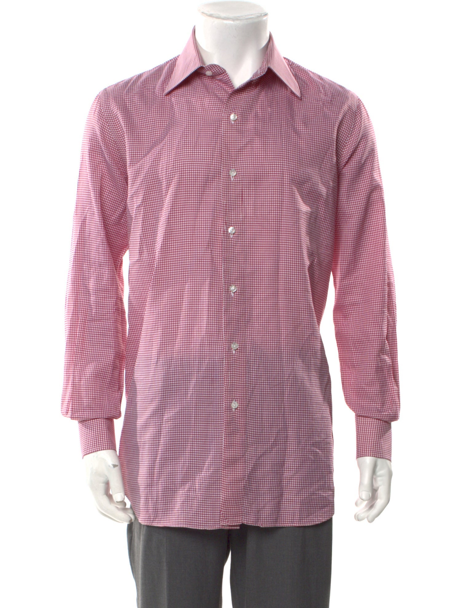 Salvatore Piccolo Plaid Print Long Sleeve Shirt