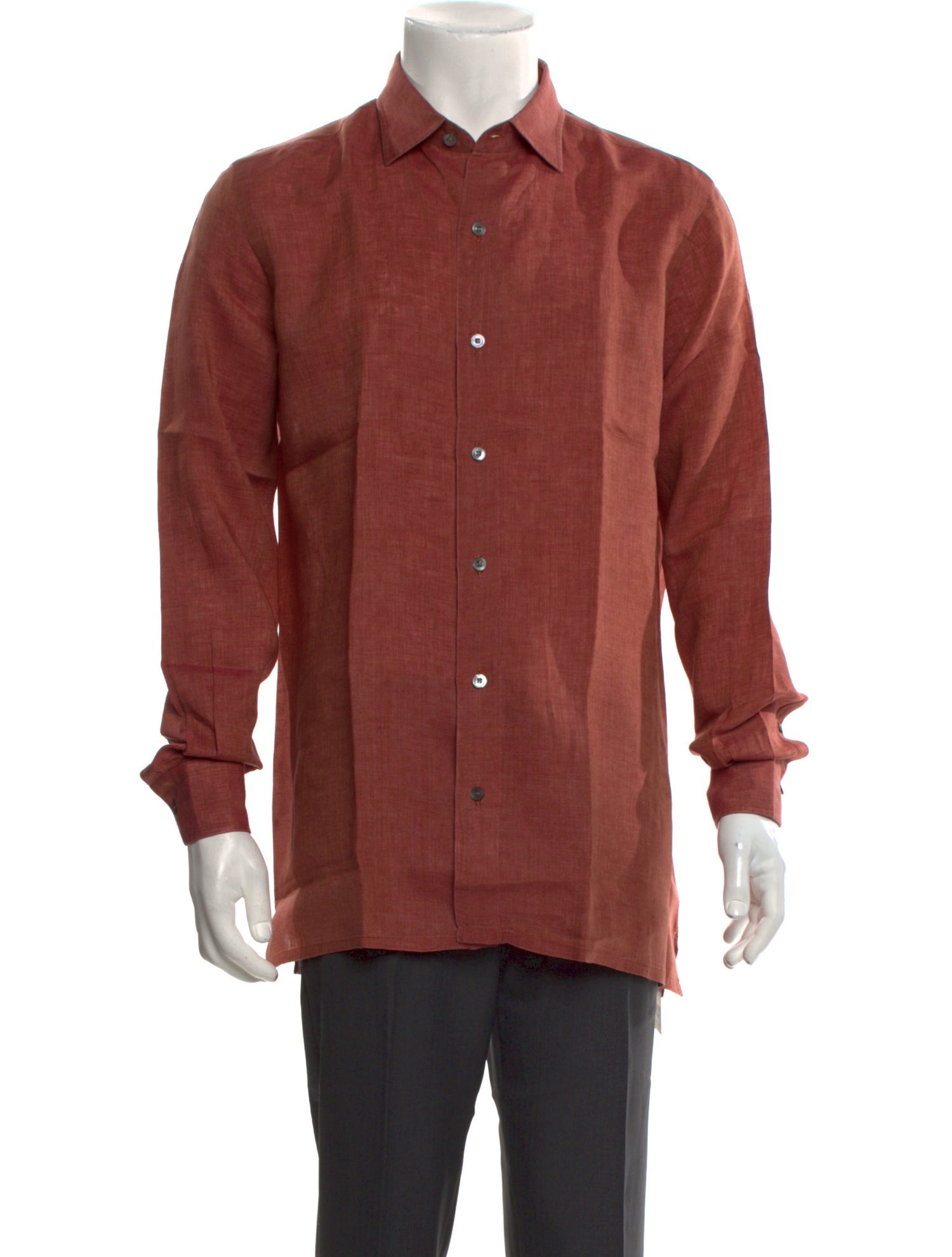 Salvatore Piccolo Linen Long Sleeve Shirt