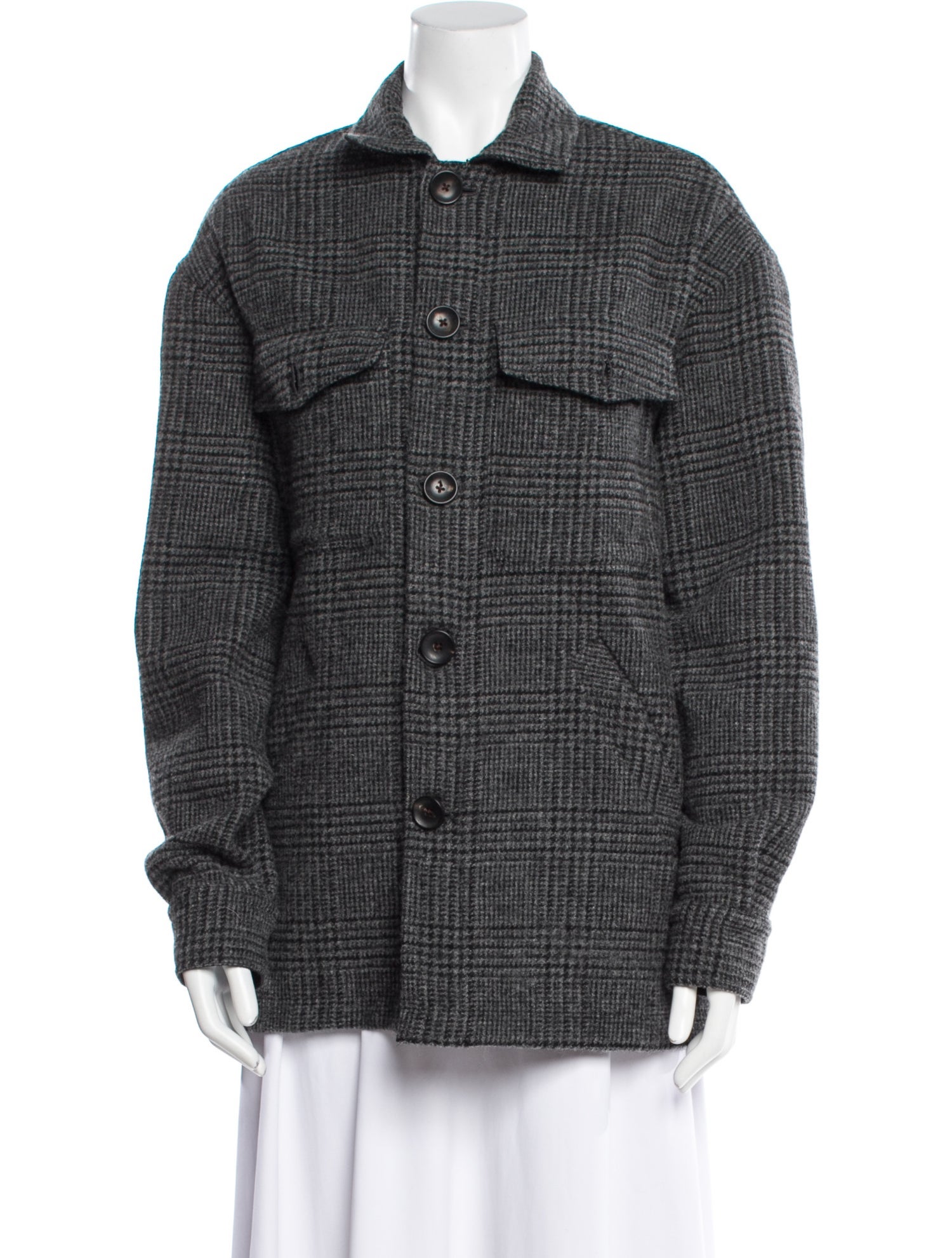 Salvatore Piccolo Plaid Print Jacket