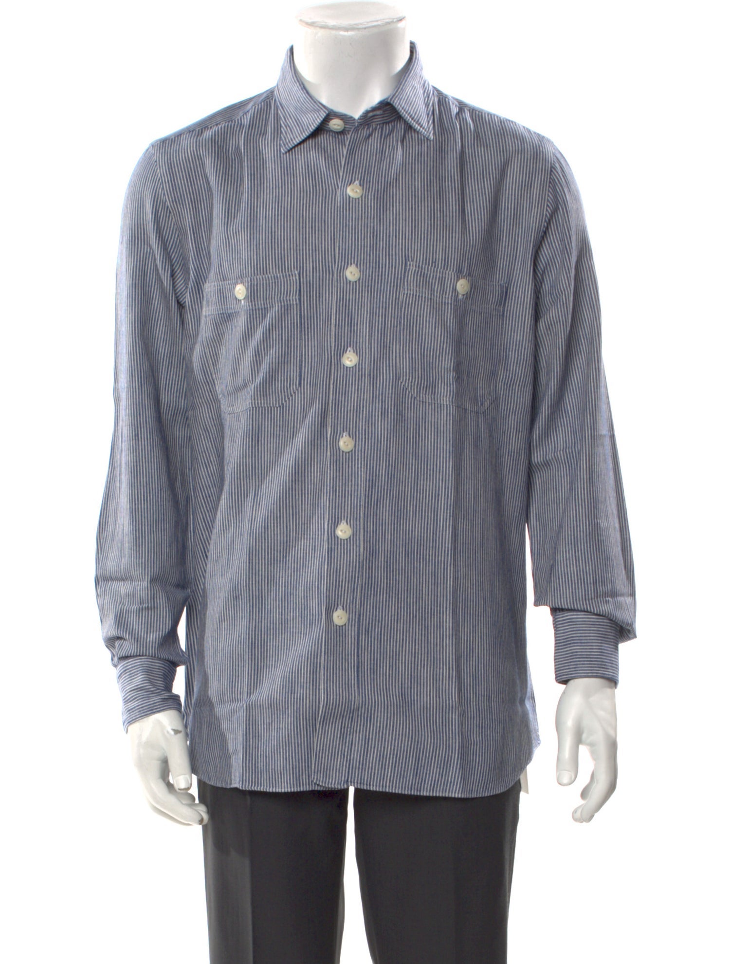 Salvatore Piccolo Striped Long Sleeve Shirt