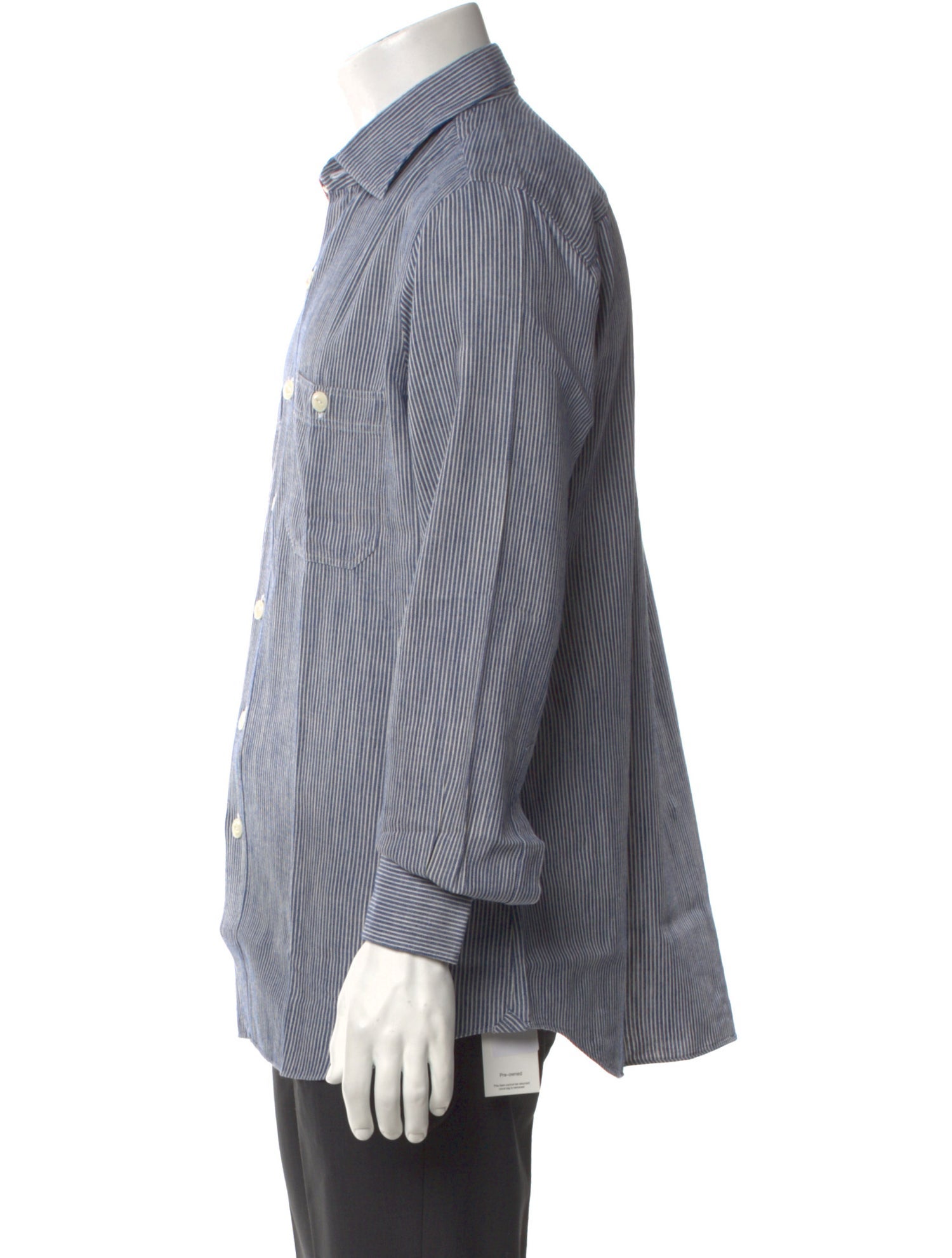 Salvatore Piccolo Striped Long Sleeve Shirt