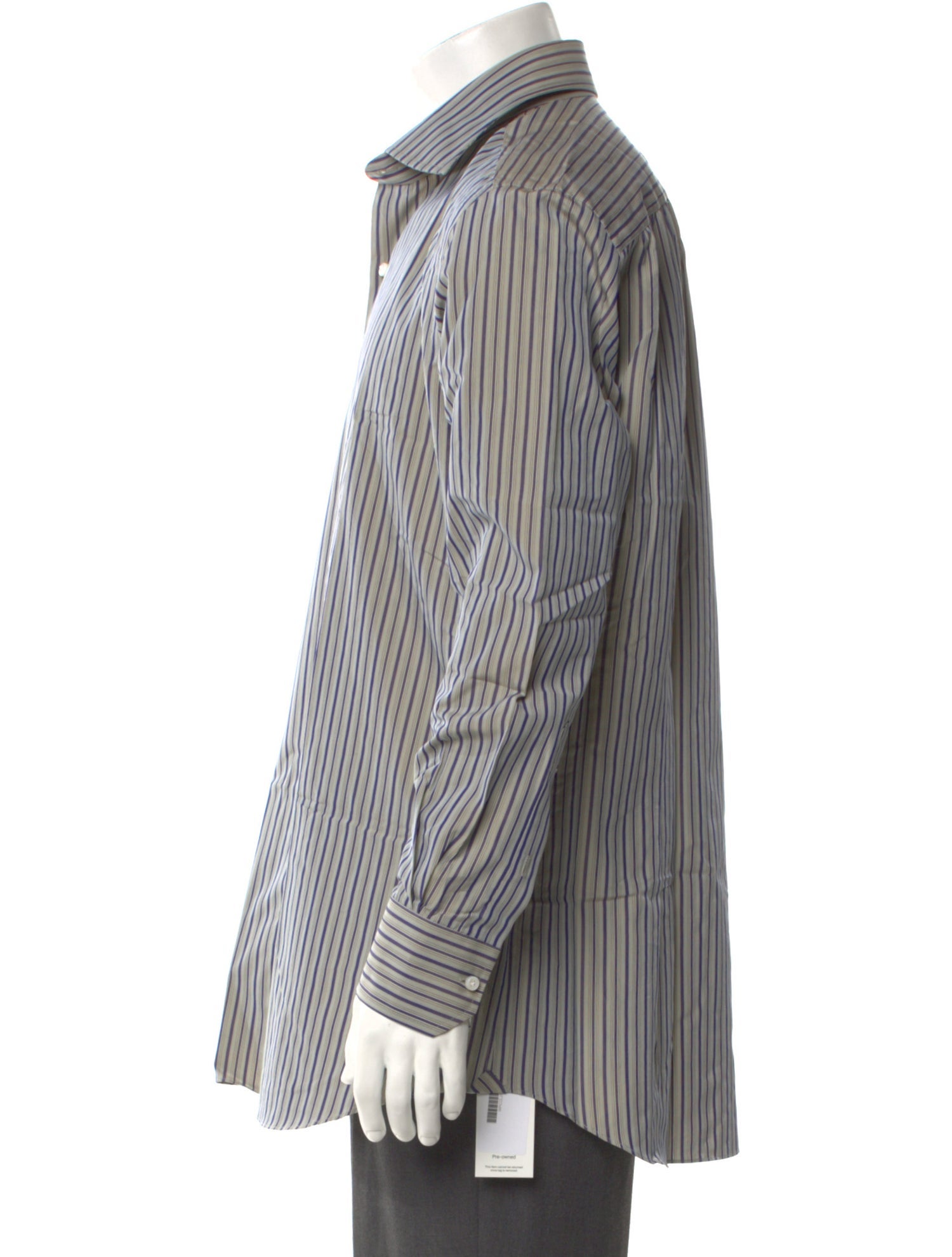 Salvatore Piccolo Striped Long Sleeve Dress Shirt