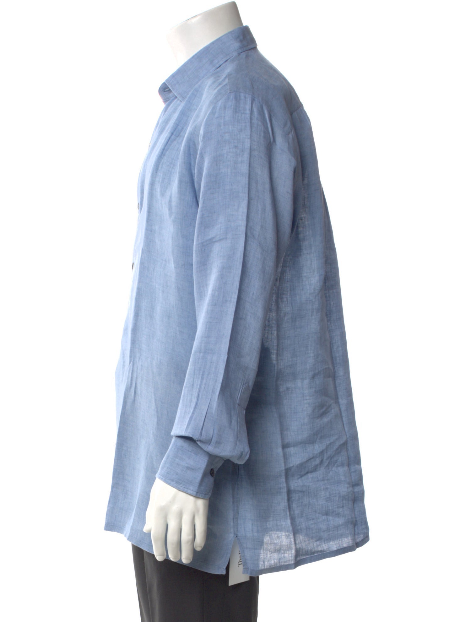 Salvatore Piccolo Linen Long Sleeve Dress Shirt