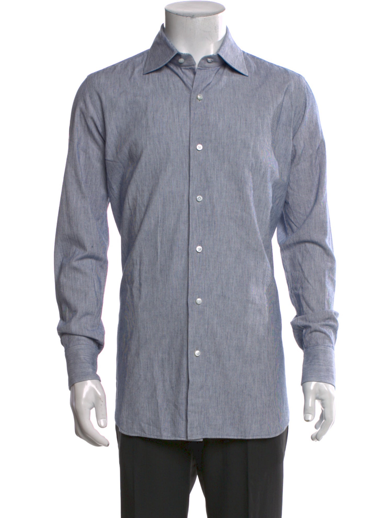 Salvatore Piccolo Striped Long Sleeve Dress Shirt