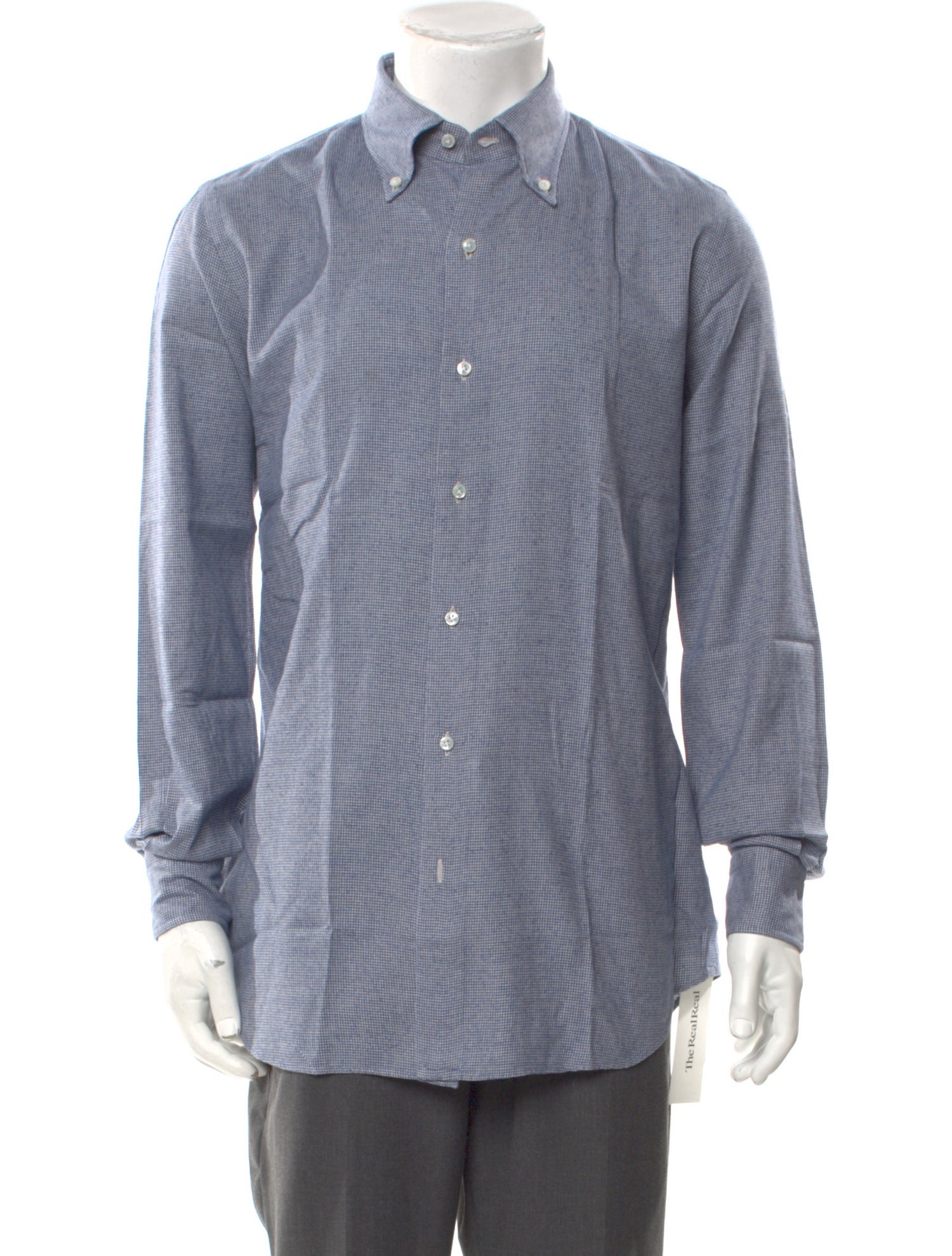 Salvatore Piccolo Plaid Print Long Sleeve Shirt