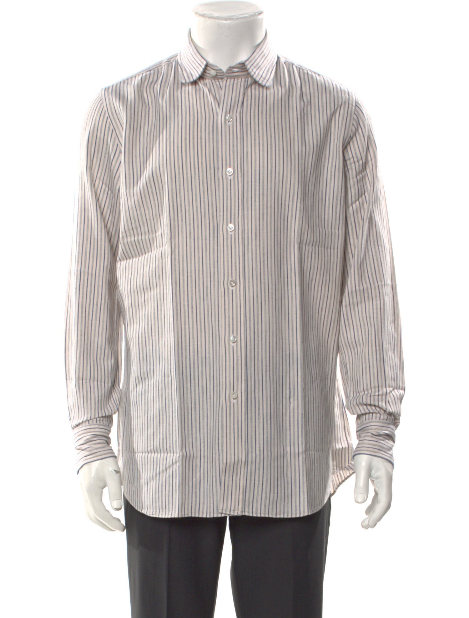 Salvatore Piccolo Striped Long Sleeve Dress Shirt