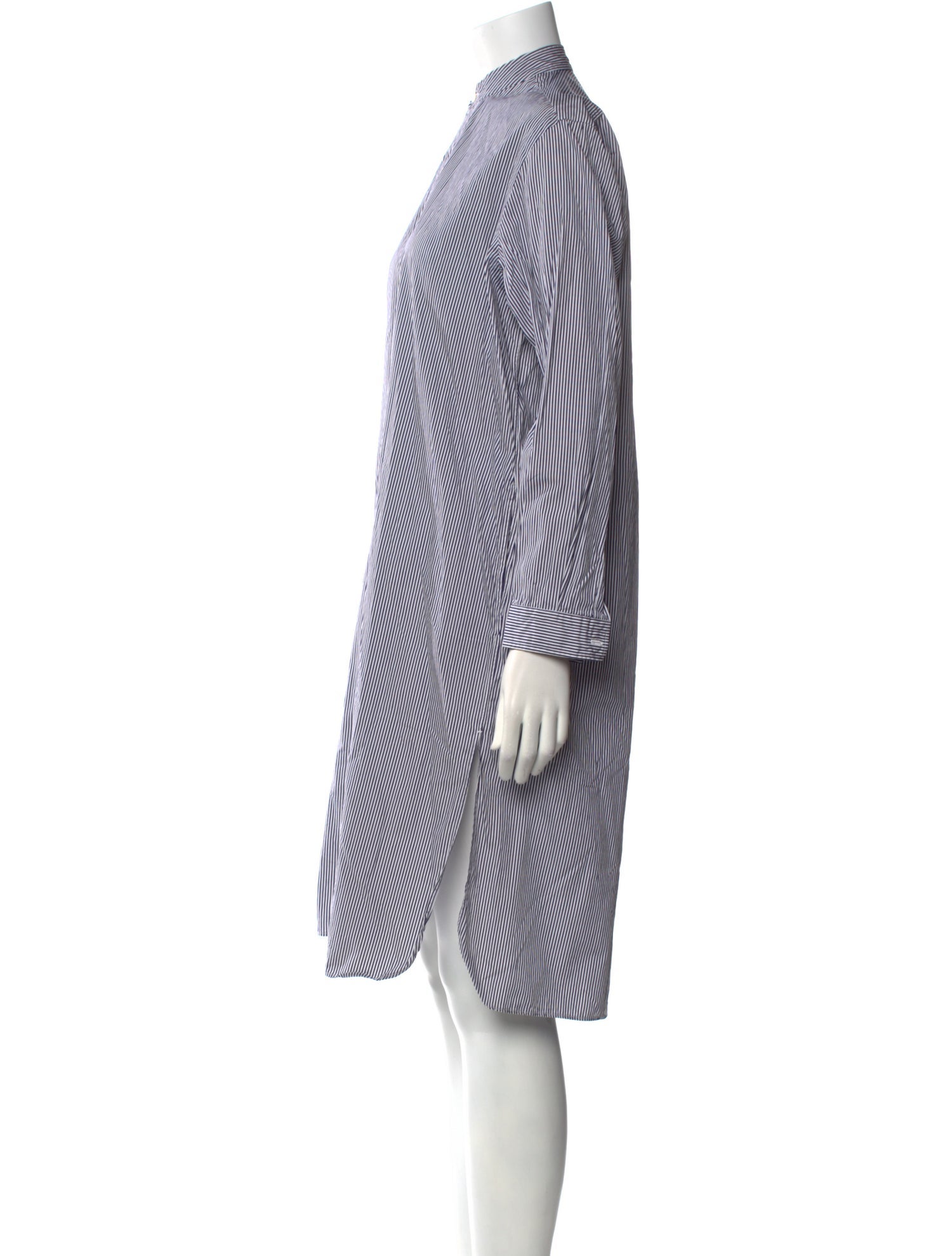 Salvatore Piccolo Striped Knee-Length Dress