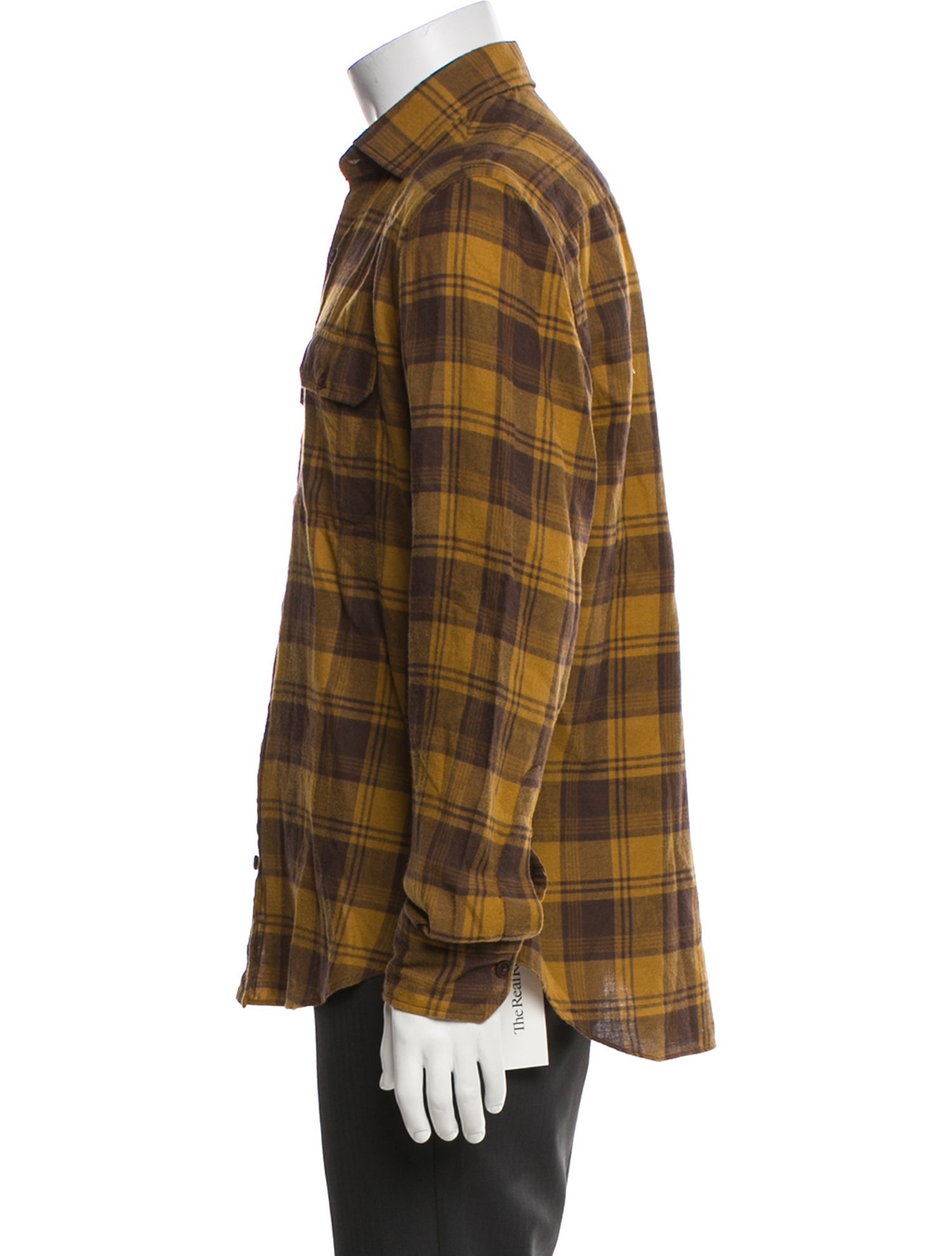 Salvatore Piccolo Plaid Print Long Sleeve Shirt