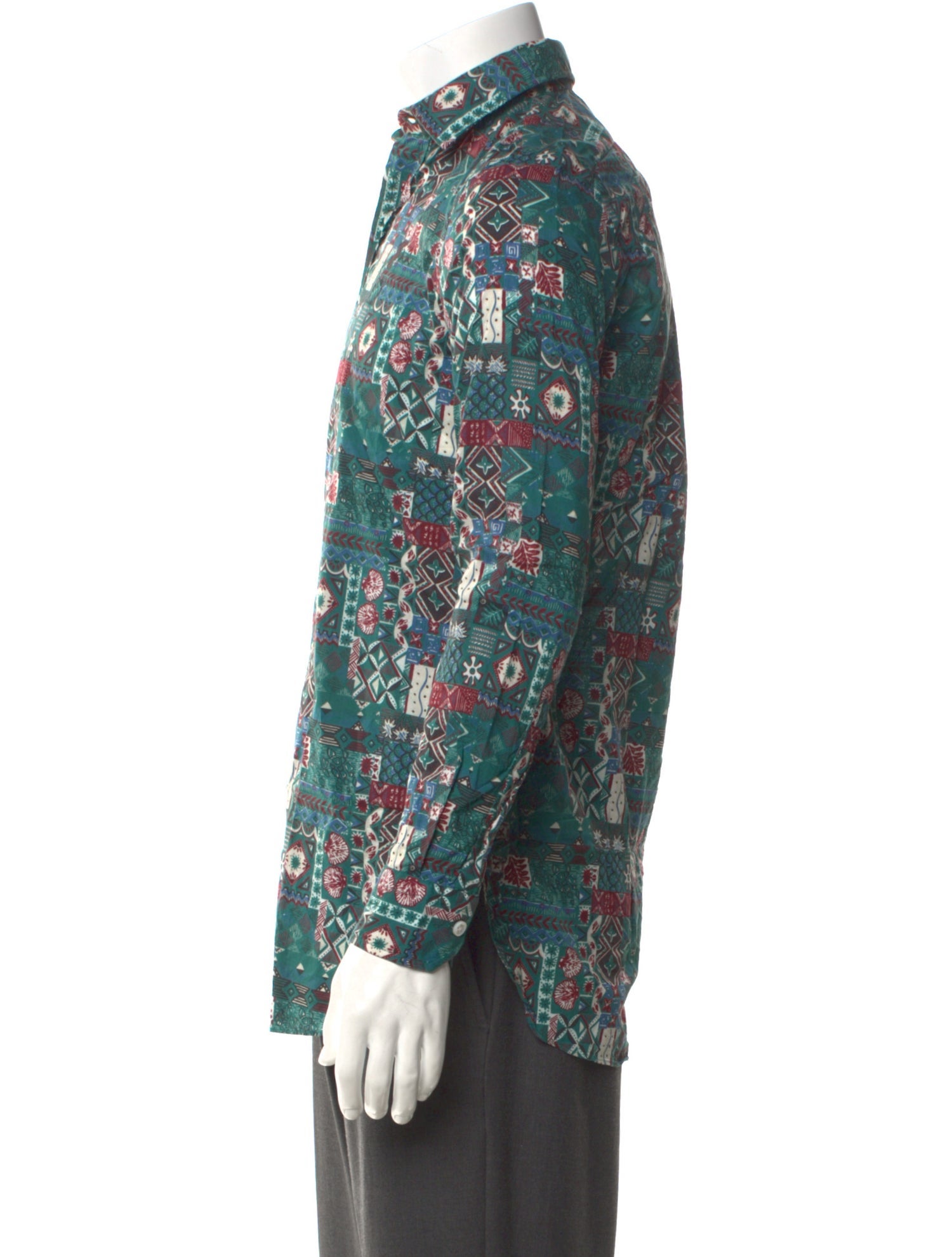 Salvatore Piccolo Printed Long Sleeve Shirt w/ Tags