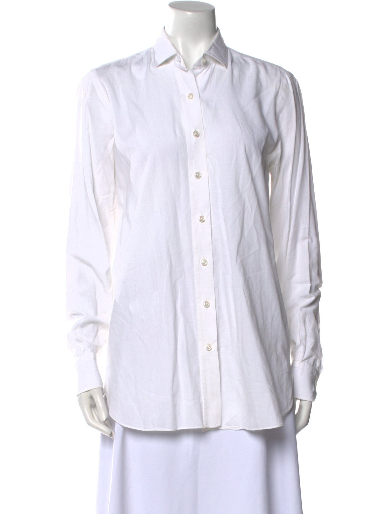 Salvatore Piccolo Long Sleeve Button-Up Top