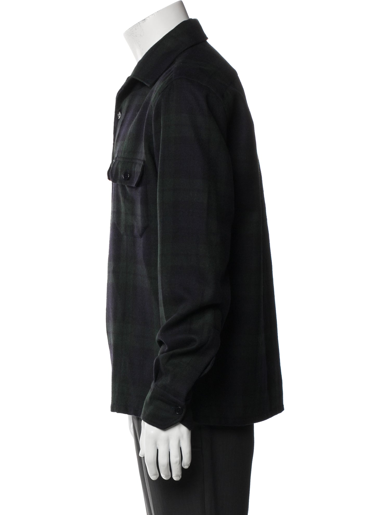 Salvatore Piccolo Wool Long Sleeve Denim Shirt