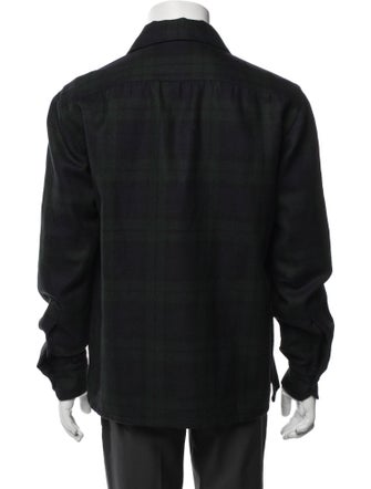 Salvatore Piccolo Wool Long Sleeve Denim Shirt