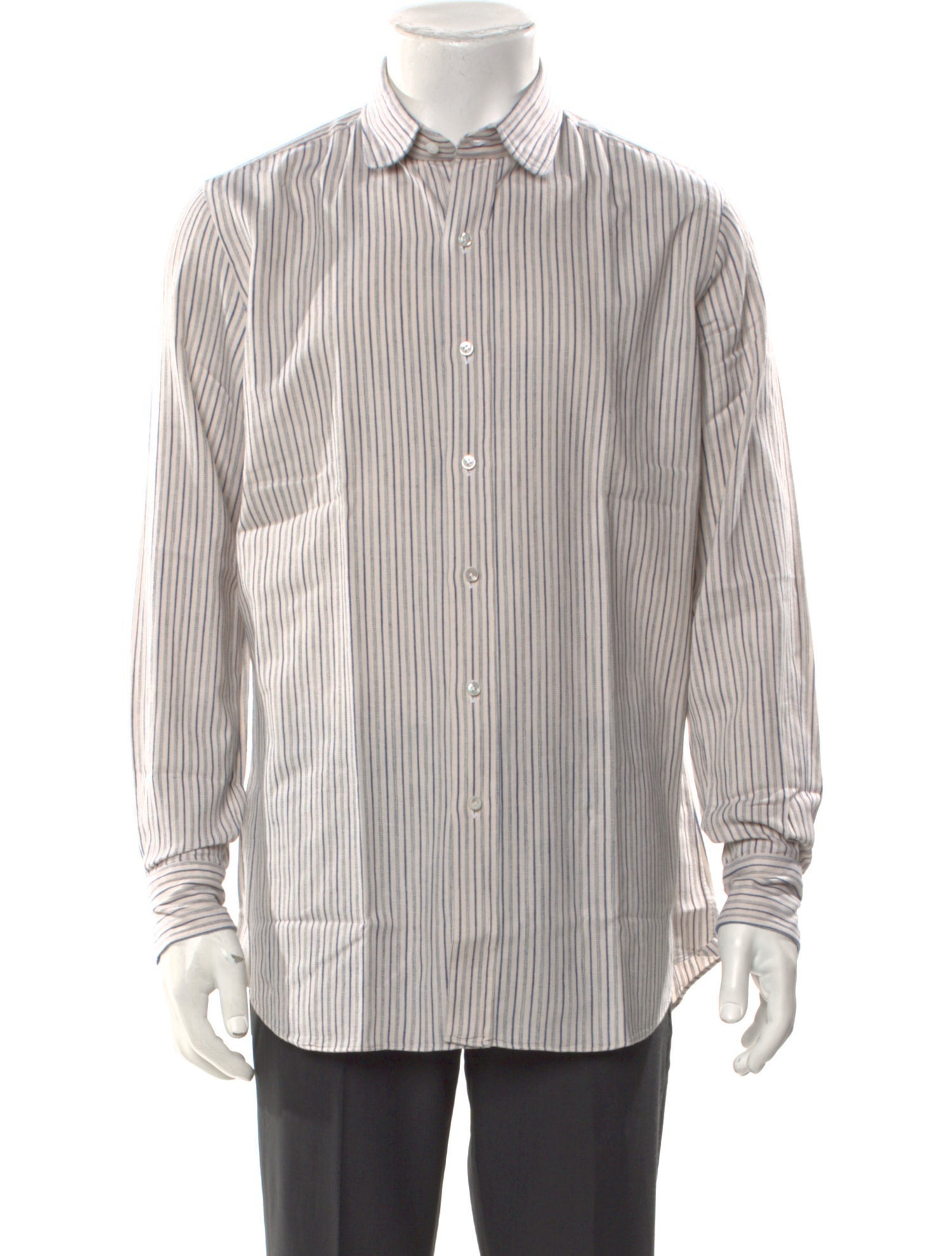 Salvatore Piccolo Striped Long Sleeve Dress Shirt