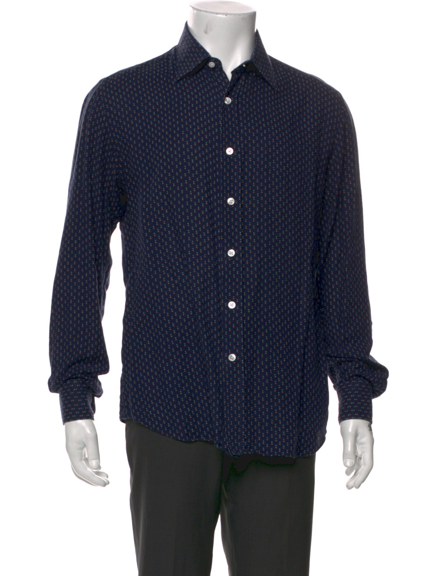 Salvatore Piccolo Printed Long Sleeve Dress Shirt