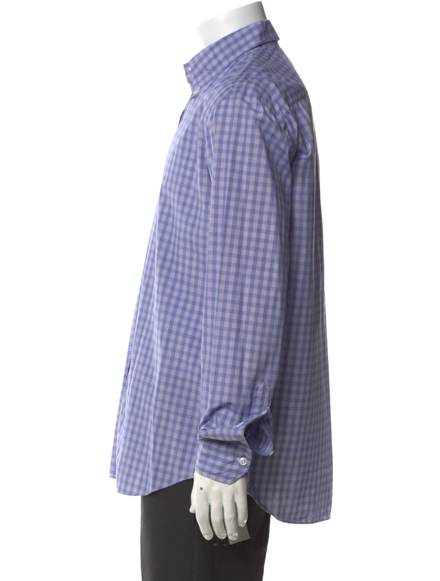 Salvatore Piccolo Plaid Print Long Sleeve Shirt