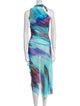 Paula Canovas Del Vas Printed Long Dress