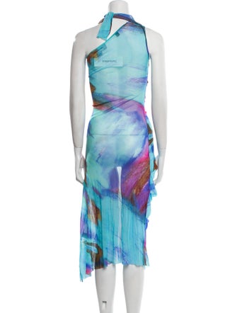 Paula Canovas Del Vas Printed Long Dress
