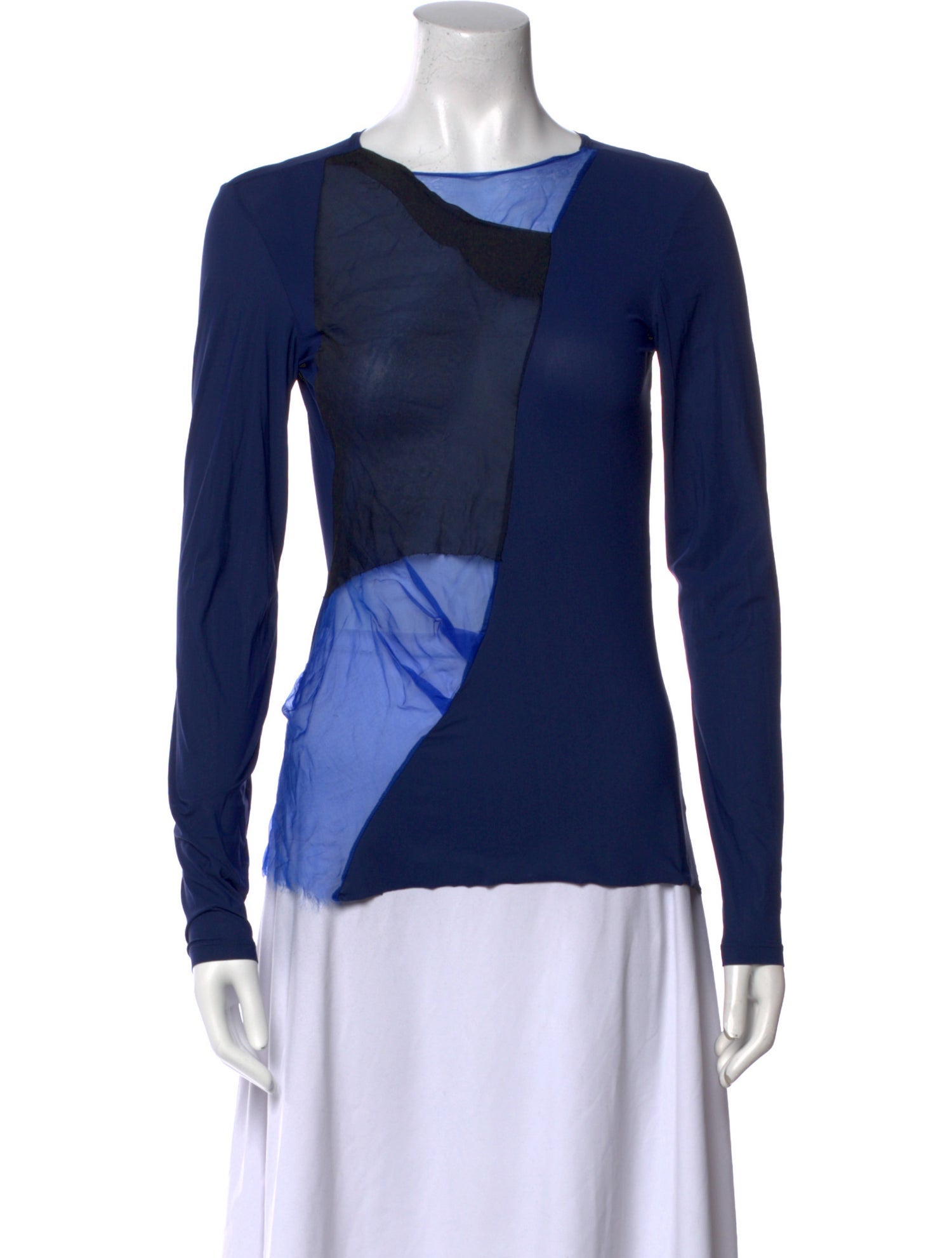 Paula Canovas Del Vas Scoop Neck Long Sleeve Top