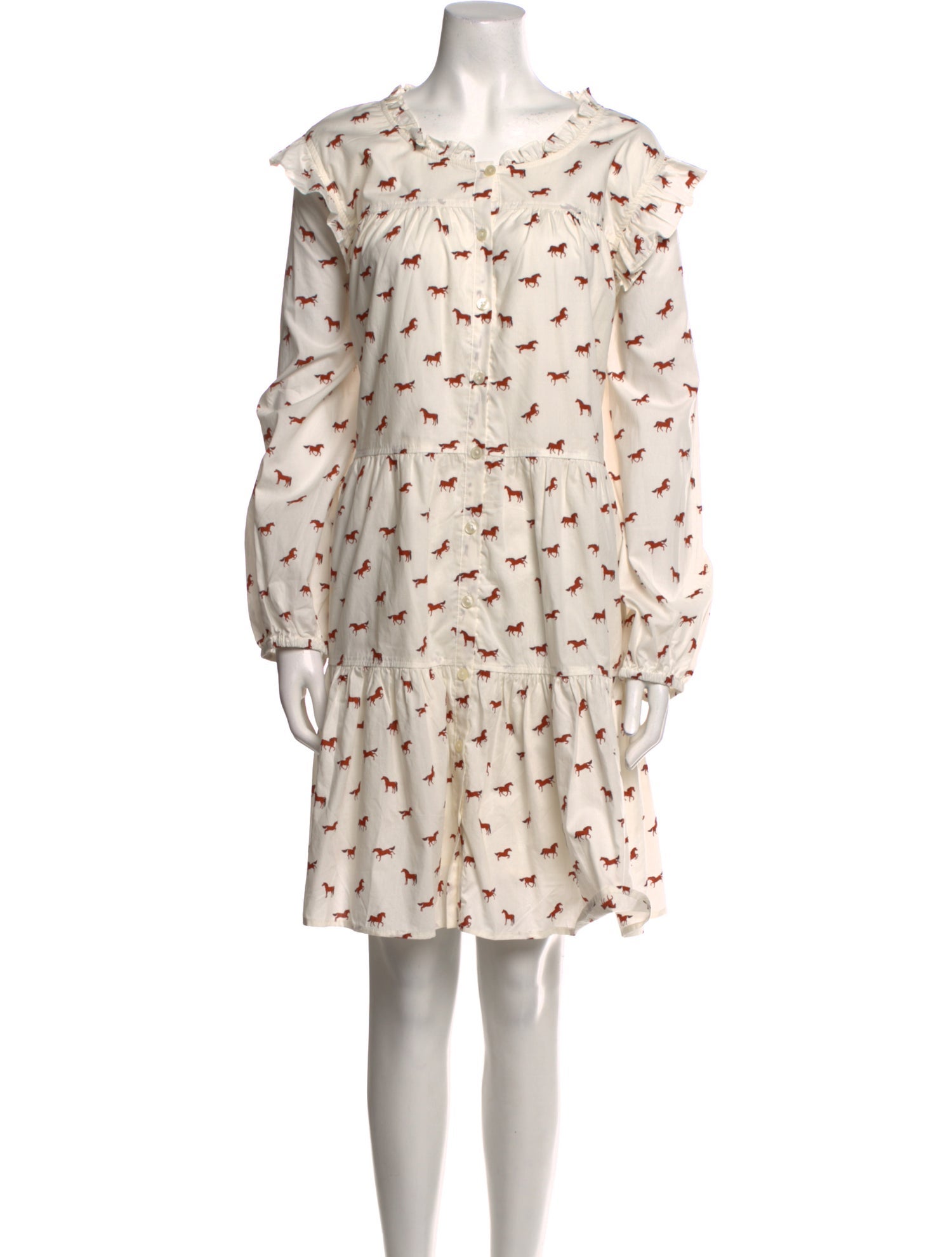 Pink Chicken Floral Print Knee-Length Dress w/ Tags
