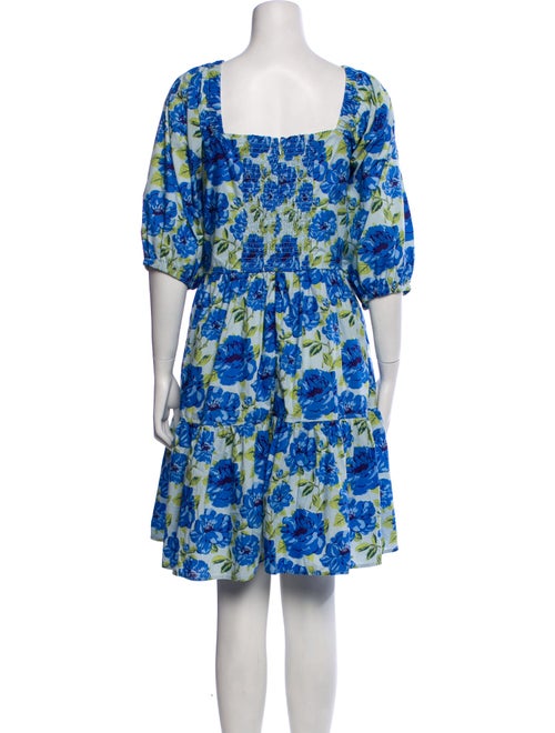 Pink Chicken Floral Print Knee-Length Dress