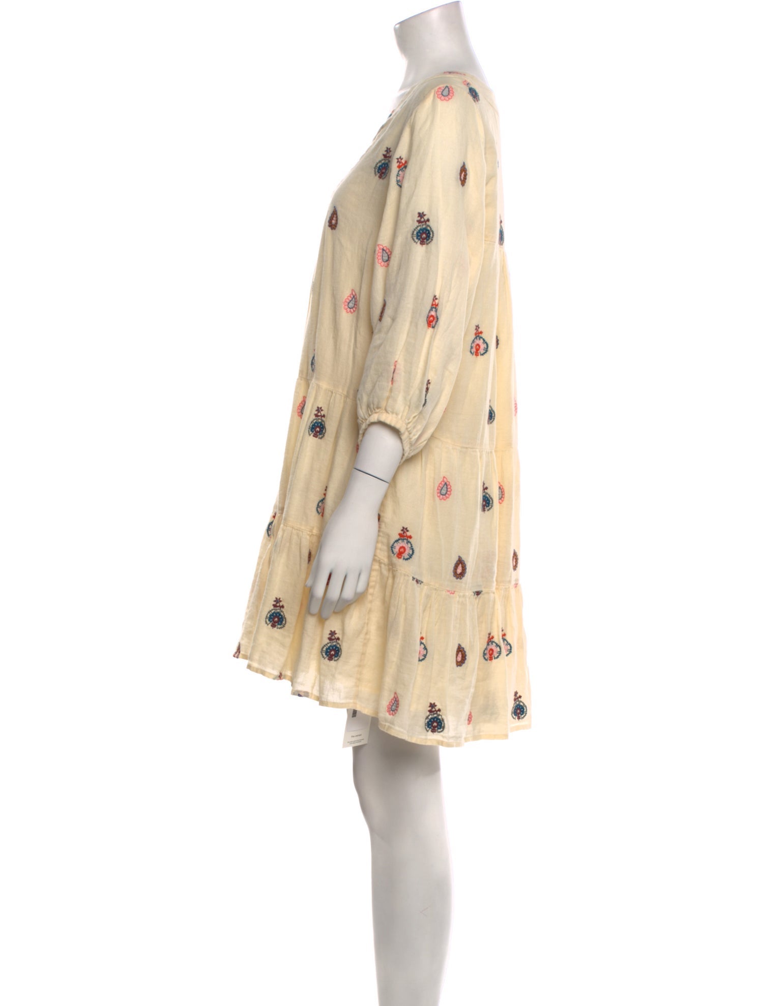 Pink Chicken Printed Mini Dress