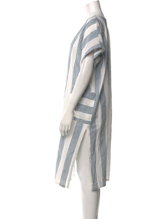 Pink Chicken Striped Midi Length Dress