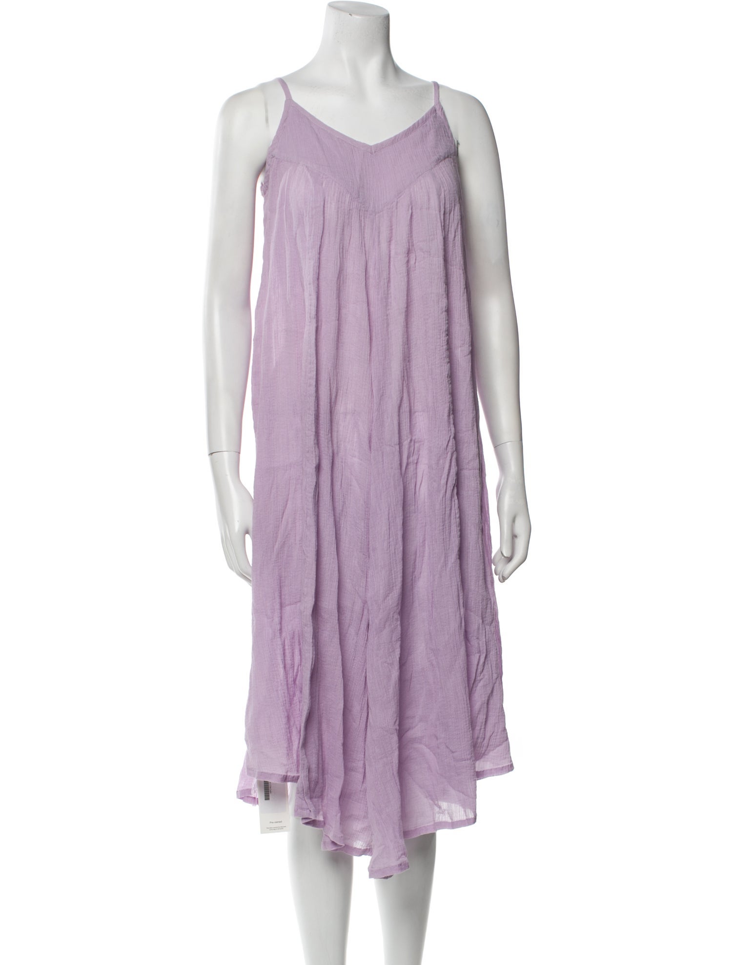 Pink Chicken V-Neck Midi Length Dress