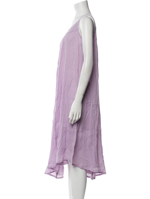 Pink Chicken V-Neck Midi Length Dress