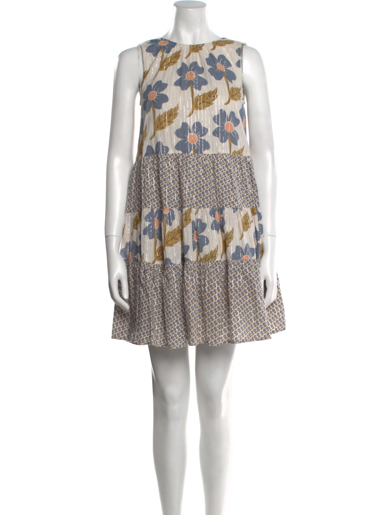 Pink Chicken Printed Mini Dress