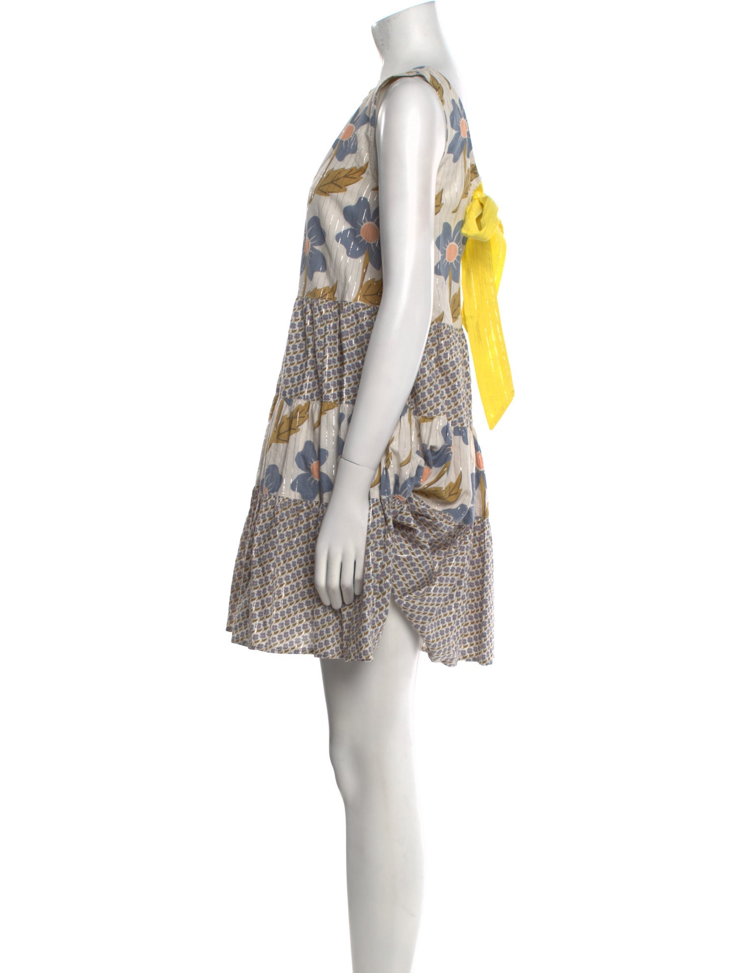 Pink Chicken Printed Mini Dress